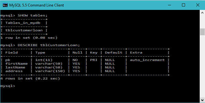 How To Show Table Structure In Mysql Mobile Legends